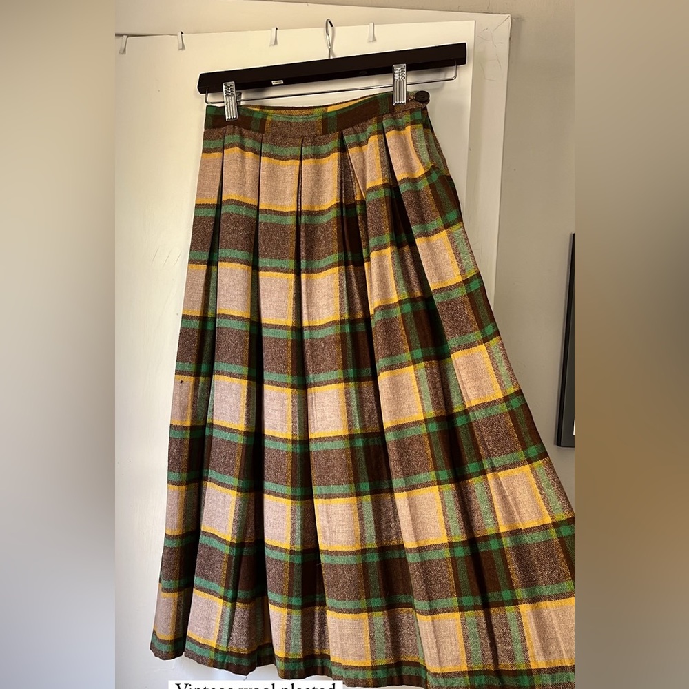 Vintage plaid Skirt